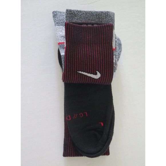 Nike DA6840 Men's Sz L Ohio State Buckeyes Home/Away Multiplier 2-Pk Crew Socks - Picture 6 of 7